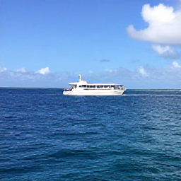 Caribbean Holidays, September Scuba Diving, A dive boat travelling across calm Caribbean water towards the west coast of Barbados on a sunny day