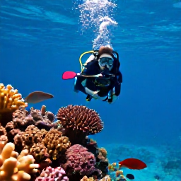 Caribbean Holidays, September Scuba Diving, Colourful coral reef and tropical fish beneath clear Caribbean water near the United States Virgin Islands