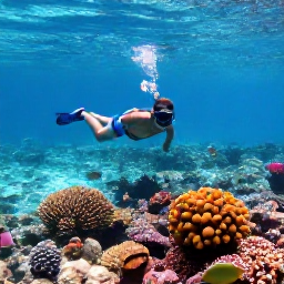 Caribbean Holidays, September Solo Holidays, Solo traveller snorkelling in calm clear water near colourful coral and tropical fish in the British Virgin Islands