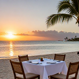 Caribbean Holidays, September Spa Breaks, Sunset dinner beside the Caribbean Sea at a Saint Kitts and Nevis resort