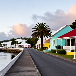 Caribbean Holidays, September Walking, A peaceful September morning walk through Gustavia, Saint Barth&eacute;lemy, showing colourful buildings, a harbour and palm trees