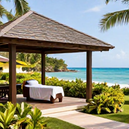 Caribbean Holidays, September Wellness, Caribbean wellness resort with an open-air spa treatment pavilion, tropical gardens and ocean views