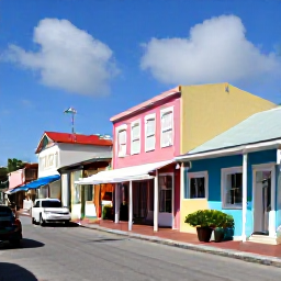 Caribbean Holidays, Solo Cayman Holidays, A solo visitor exploring George Town in Grand Cayman, colourful buildings, local shops and a relaxed Caribbean street scene