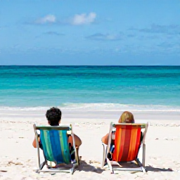 Caribbean Holidays, Solo Cura&ccedil;ao June, Solo traveller relaxing on a sunny Cura&ccedil;ao beach in June, turquoise sea, colourful beach chairs and gentle trade winds