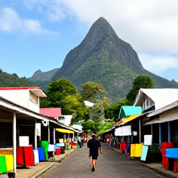 Caribbean Holidays, Solo December, Lone traveller exploring the colourful streets and local market of Castries, Saint Lucia, during December