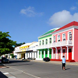 Caribbean Holidays, Solo Holidays, A solo visitor exploring colourful historic buildings and the old square in Basseterre, Saint Kitts, during a bright Caribbean day