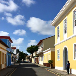 Caribbean Holidays, Solo Holidays, Colourful streets and historic stone buildings in Basseterre, Saint Kitts, with a solo visitor exploring