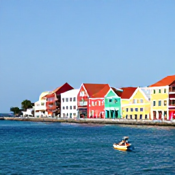 Caribbean Holidays, Solo Holidays Cura&ccedil;ao, Solo visitor exploring Willemstad's colourful Handelskade waterfront in Cura&ccedil;ao during a sunny May afternoon