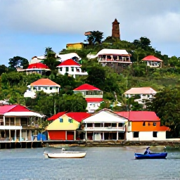Caribbean Holidays, Solo Holidays Grenada, Solo visitor exploring the colourful streets and waterfront of St George's, Grenada, with hillside buildings and fishing boats