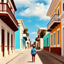 Caribbean Holidays, Solo Holidays June, Friendly solo traveller exploring colourful streets and historic buildings in Santo Domingo, Dominican Republic