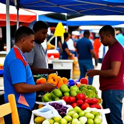 Caribbean Holidays, Solo Holidays March, Colourful Saint Lucian street market with local produce, friendly vendors and a solo visitor browsing among the stalls