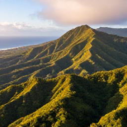 Caribbean Holidays, Trinidad Adventure, Aerial view of Trinidad&rsquo;s lush northern mountains, rainforest and Caribbean coastline in warm January sunlight