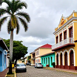 Caribbean Holidays, Trinidad April Breaks, Colourful Port of Spain street scene in April, with palm trees, historic buildings and relaxed Caribbean atmosphere
