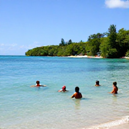 Caribbean Holidays, Trinidad Beach Holidays, Travellers swimming, snorkelling and exploring the warm coastal waters of Trinidad in bright tropical sunshine