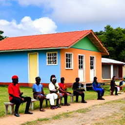 Caribbean Holidays, Trinidad Culture Holidays, Traditional Tobago village scene with local crafts, colourful houses and residents sharing music and culture