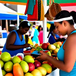 Caribbean Holidays, Trinidad Family Holidays, A lively family-friendly market in Trinidad with local food stalls, colourful fruit, handmade crafts and smiling visitors