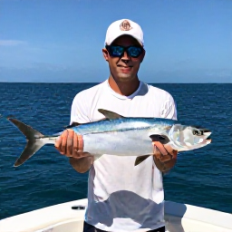 Caribbean Holidays, Trinidad Fishing Holidays, Friendly local fishing guide helping visitors land a fish on a sunny Trinidad boat trip