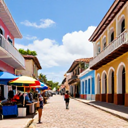Caribbean Holidays, Trinidad January Holidays, Visitors exploring colourful Port of Spain streets, local market stalls and historic colonial buildings in January sunshine