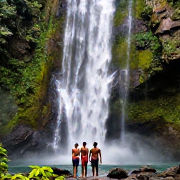 Caribbean Holidays, Trinidad Luxury Holidays, Luxury Caribbean holiday excursion through Tobago rainforest, tropical plants, waterfall and a small guided group