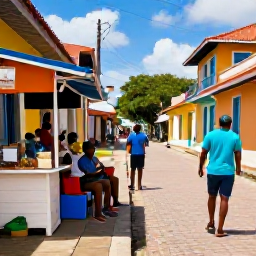 Caribbean Holidays, Trinidad Solo Holidays, Colourful Port of Spain street scene with local food stalls, music and friendly solo traveller exploring in March