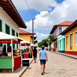 Caribbean Holidays, Trinidad Solo Holidays, Solo traveller walking through the lively streets of Port of Spain, Trinidad, enjoying colourful buildings, local food stalls and friendly island atmosphere