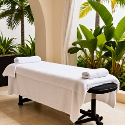 Caribbean Holidays, Trinidad Spa Breaks, Relaxing luxury spa treatment in a stylish Caribbean resort in Trinidad, with tropical greenery and soft natural light