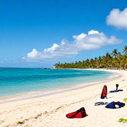 Caribbean Holidays, Trinidad Tobago Holidays, A bright coastal view of Trinidad and Tobago, showing turquoise sea, palm-fringed beaches and a traditional Caribbean travel atmosphere