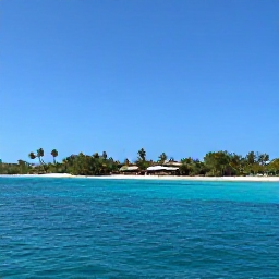 Caribbean Holidays, Trinidad Tobago Tours, Small inter-island aircraft or ferry journey between Trinidad and Tobago, with bright Caribbean sea and tropical coastline