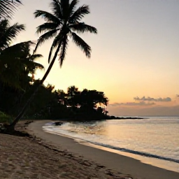 Caribbean Holidays, Trinidad Wellness Break, A peaceful sunrise over a tropical Trinidad beach in March, with calm sea, soft golden light and a quiet shoreline