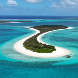 Caribbean Holidays, Turks and Caicos Adventures, Aerial view of turquoise water, white sandy beaches and small green islands in Turks and Caicos on a bright April day