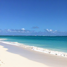Caribbean Holidays, Turks and Caicos March, Bright March sunshine over a quiet turquoise beach in Providenciales, Turks and Caicos Islands