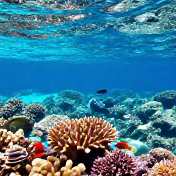 Caribbean Holidays, Turks and Caicos Nature Holidays, Snorkellers exploring a colourful coral reef in clear Caribbean water near Providenciales, with tropical fish and sunlight filtering through the sea