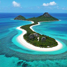 Caribbean Holidays, Turks Caicos Adventures, Aerial photograph of turquoise water, white sand beaches and rugged green islands in Turks and Caicos
