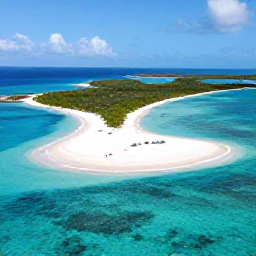 Caribbean Holidays, Turks Caicos Adventures, Aerial view of turquoise water, white sand beaches and small green islands in Turks and Caicos under bright Caribbean sunshine
