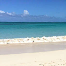 Caribbean Holidays, Turks Caicos February, Quiet white-sand beach and turquoise sea on a sunny February day in the Turks and Caicos Islands