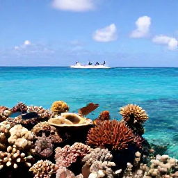 Caribbean Holidays, Turks Caicos Nature, Snorkellers above a colourful coral reef with tropical fish in clear shallow water near Providenciales