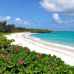 Caribbean Holidays, Turks Caicos September, A scenic view of Grace Bay beach, turquoise water and green coastline in Turks and Caicos