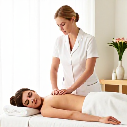 Caribbean Holidays, Turks Caicos Spa, A professional therapist giving a relaxing massage in a bright, elegant Turks and Caicos spa