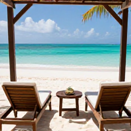 Caribbean Holidays, Turks Caicos Spa, A tranquil luxury spa overlooking a turquoise Caribbean beach in Providenciales, Turks and Caicos Islands