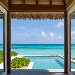 Caribbean Holidays, Turks Caicos Spa, Tranquil luxury spa overlooking a turquoise Caribbean sea on Providenciales, Turks and Caicos