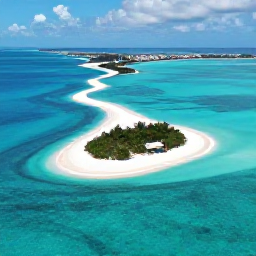 Caribbean Holidays, Turks Caicos Tours, A bright aerial view of turquoise water, white sand beaches and small islands in Turks and Caicos during May