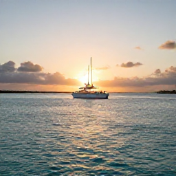 Caribbean Holidays, Turks Caicos Tours, Couple enjoying a sunset cruise over calm turquoise water near Providenciales, Turks and Caicos