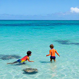 Caribbean Holidays, Turks Caicos Wellness, Snorkeller exploring clear shallow water near Providenciales, colourful reef fish, sunlight and tranquil turquoise sea