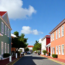 Caribbean Holidays, US Virgin Islands April, Visitors exploring historic Danish colonial streets and colourful buildings in Charlotte Amalie, St Thomas, during a sunny April morning