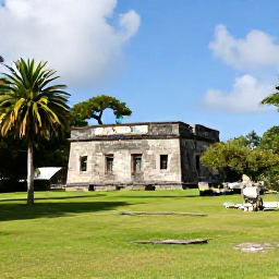 Caribbean Holidays, US Virgin Islands Culture, Peaceful historic ruins and tropical landscape in Virgin Islands National Park on St John, United States Virgin Islands