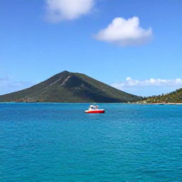 Caribbean Holidays, US Virgin Islands Tours, A guided boat tour travelling across clear Caribbean water beside green islands in the United States Virgin Islands
