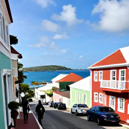 Caribbean Holidays, US Virgin Islands Tours, A guided walking tour through the colourful historic streets of Charlotte Amalie on St Thomas, with colonial buildings and harbour views