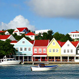 Caribbean Holidays, US Virgin Islands Trips, Colourful waterfront buildings, caf&eacute;s and boats in Charlotte Amalie, St Thomas, United States Virgin Islands