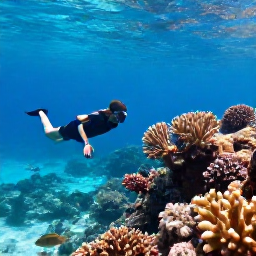Caribbean Holidays, USVI Beach Holidays, Snorkellers exploring colourful coral and tropical fish in clear Caribbean water near St John, United States Virgin Islands