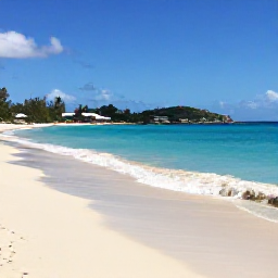Caribbean Holidays, USVI Beach Holidays, Sunny white-sand beach on St Thomas in the United States Virgin Islands, clear turquoise water, relaxed travellers and gentle February sunshine